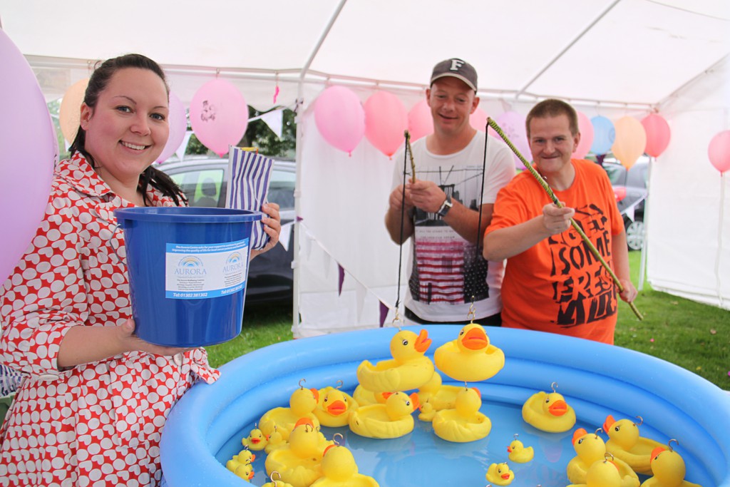 hook a duck at the Recovery Carnival