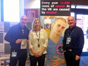 Staff from Doncaster Council Public Health and Doncaster Drug and Alcohol Services at Doncaster Jobcentre Plus.