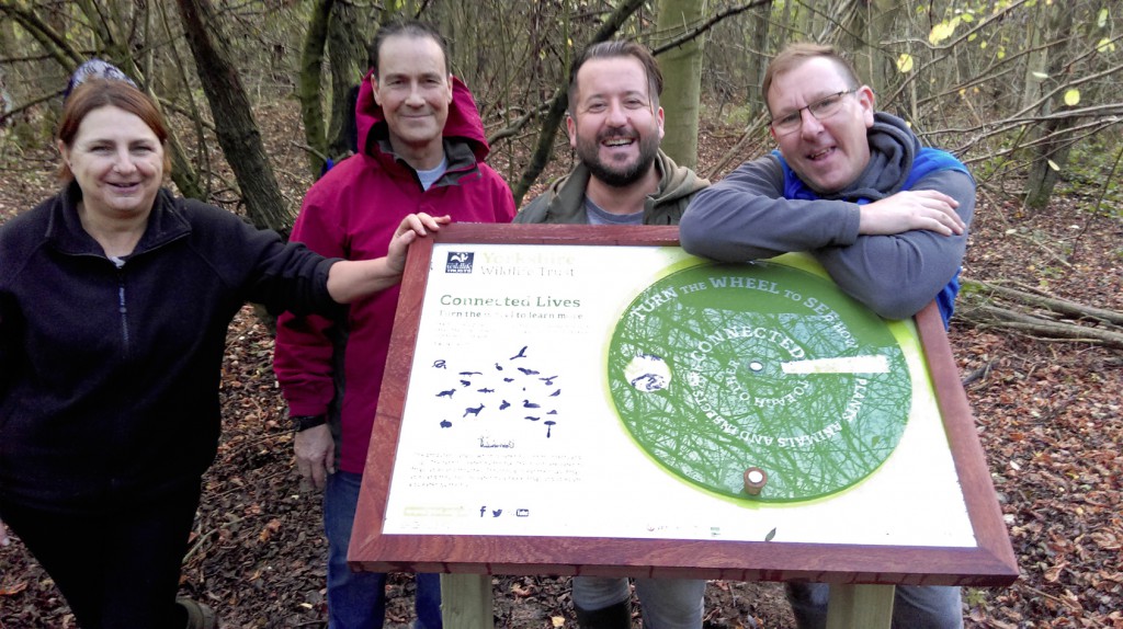 Staff and service users from New Beginnings at Potteric Carr Nature Reserve.