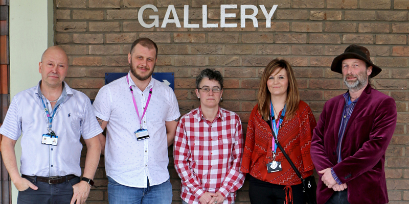 Celebrating the launch of Aspire Drug and Alcohol Services at Doncaster Museum, from left to right: Stuart Green, Neil Firbank, Michaela Jones, Sally Hickson-Clark and Tim Young.