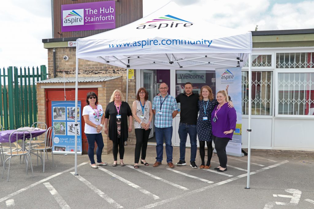 Aspire’s Stainforth Hub team pictured at its recent launch. 