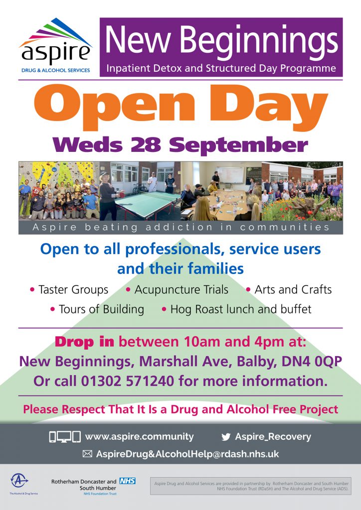 New Beginnings Open Day poster