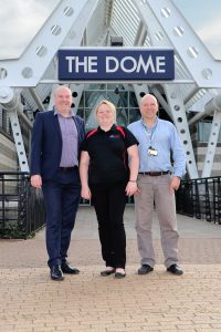 (From left to right): Jon Whitely and Toni Illman of DCLT pictured with Stuart Green of Aspire.